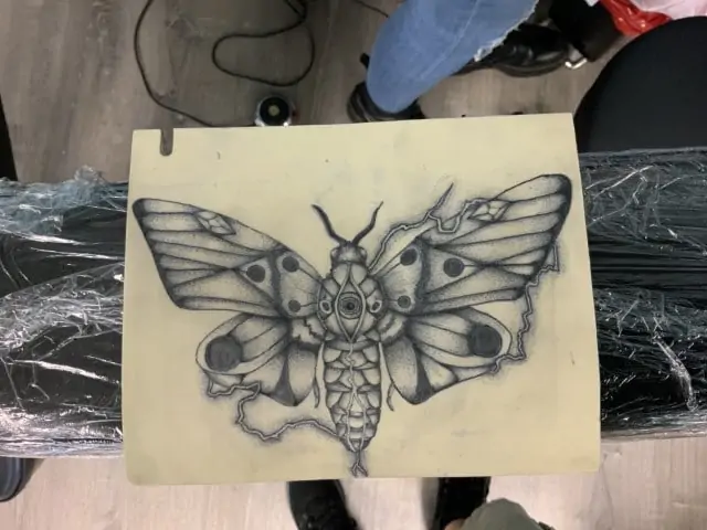 butterfly tattoo practice